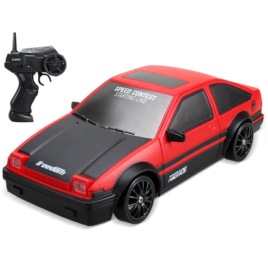 2.4G High speed Drift Rc Car 4WD Toy Remote Control AE86 Model GTR Vehicle Car RC Racing Cars Toy for Children Christmas Gifts