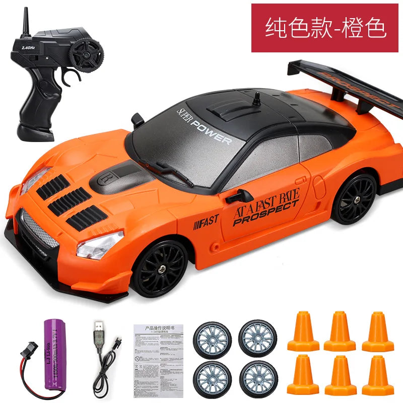 2.4G High speed Drift Rc Car 4WD Toy Remote Control AE86 Model GTR Vehicle Car RC Racing Cars Toy for Children Christmas Gifts