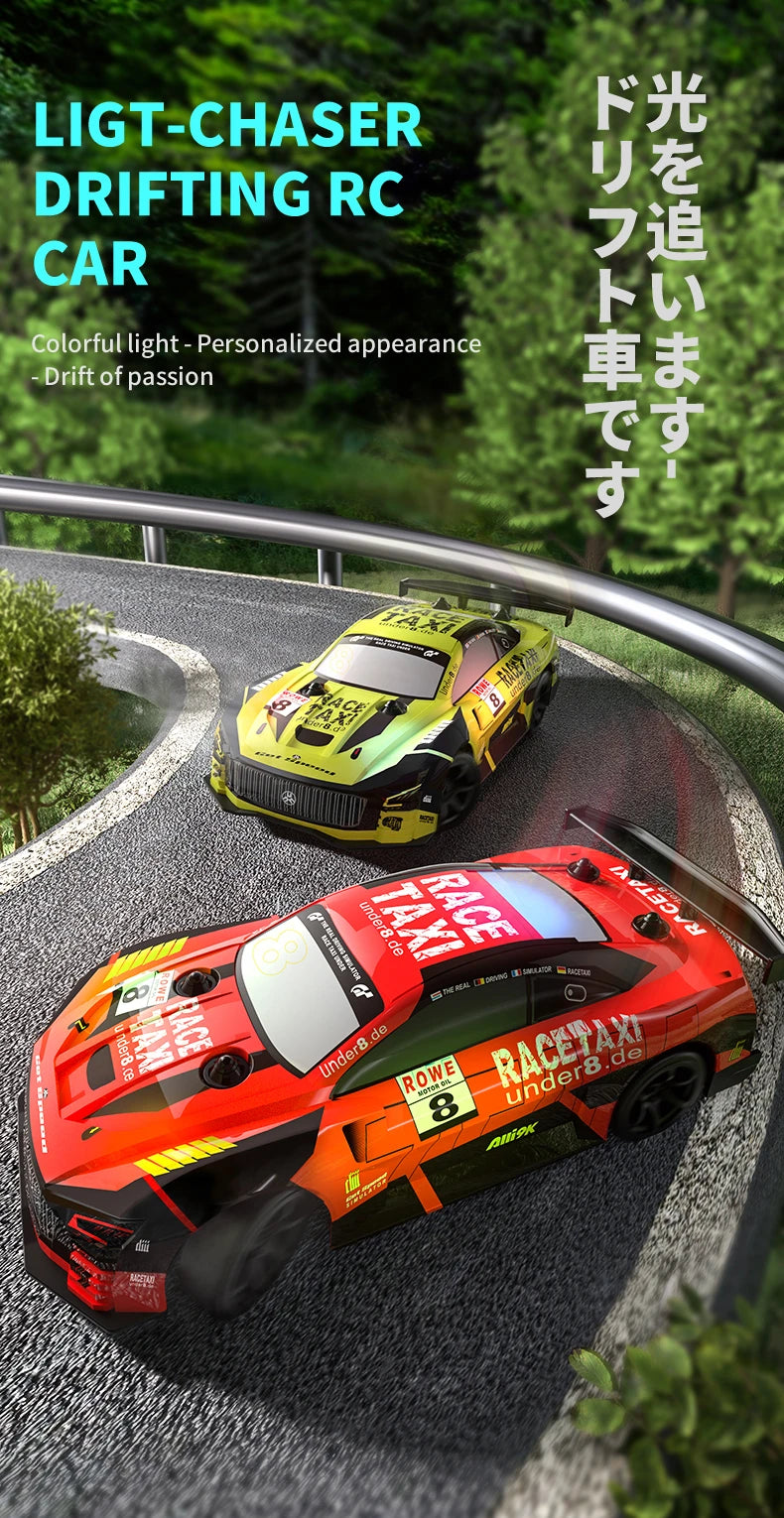 ﻿ JJRC Q165 2.4G RC Car Super GT RC Sport Racing Drift Car 1:18 Remote Control Module 4WD RTR Car Toys Children for Gifts