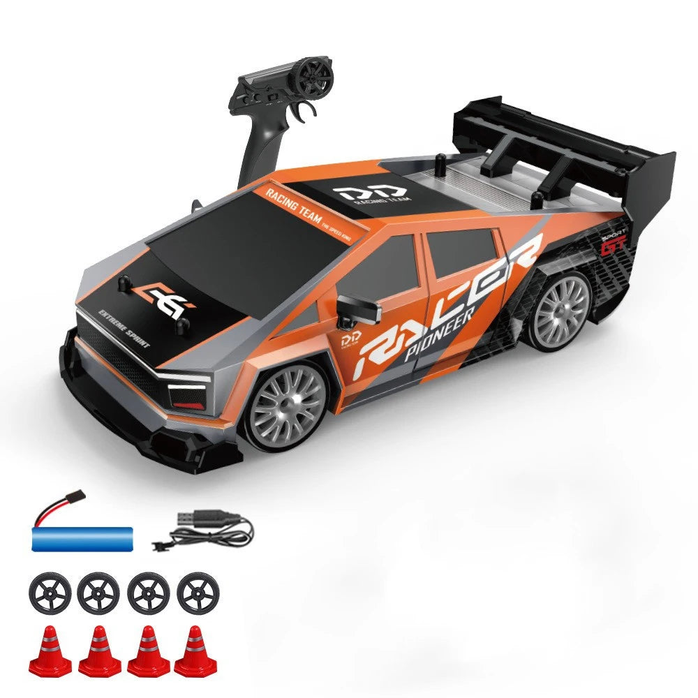 1:24 High Speed RC Drift Vehicle Cars Mustang 4WD Remote Control Racing Car Gift Competition Race Car Boys Toy Replaceable Tire