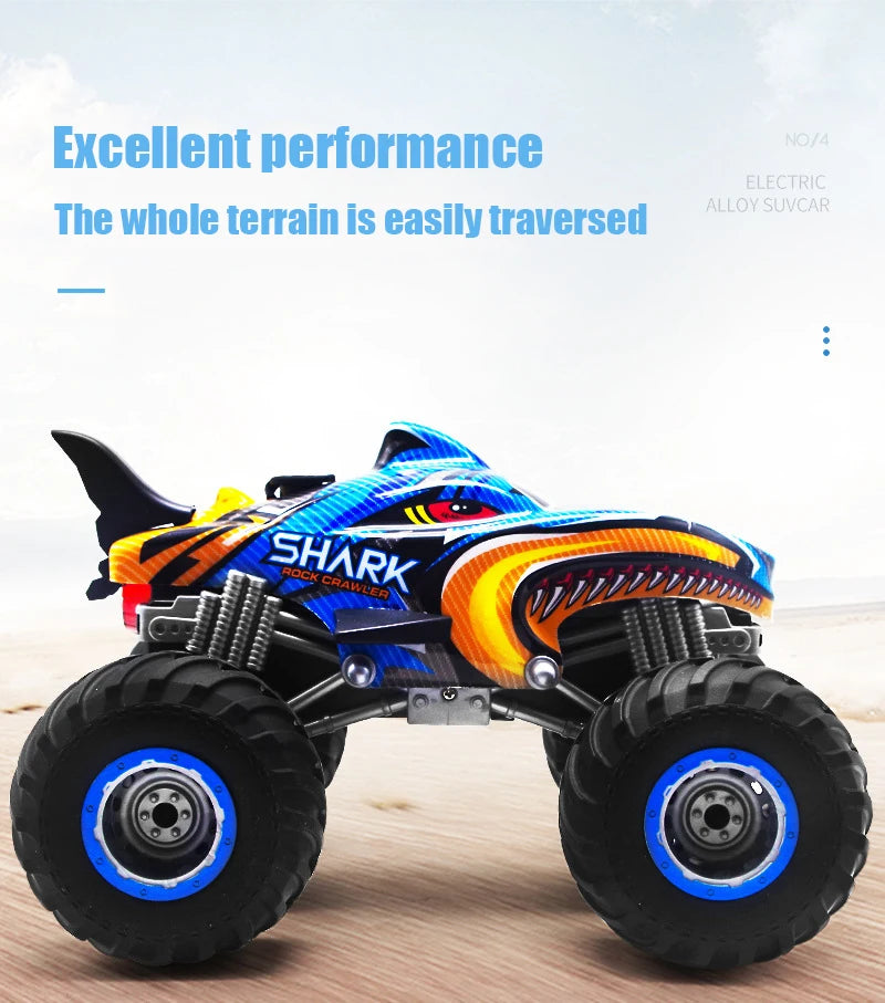 2.4G Remote Control Cars Monster Truck RC Car Electric Trucks Stunt Cars with Light Sound Spray Toys for Boys Kids Children Gift