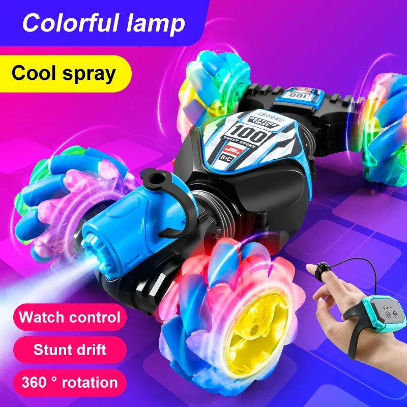 New Remote Control Car RC Gesture Sensing Stunt Car Drift Spray High Speed 360° Off Road Cars for Kids Boys Girls Gifts Auto Toy