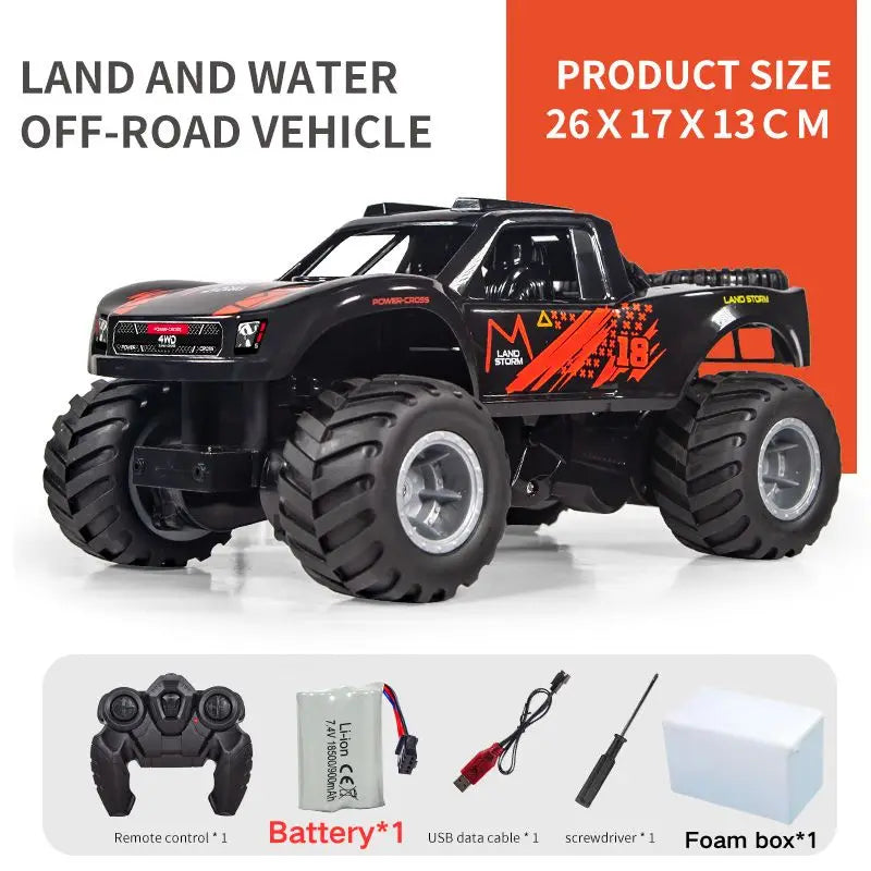 JJRC Q156 Remote Control Toy 4WD Off Road Amphibious Climbing Vehicle Waterproof Stunt Remote Control Car children Toys Gift