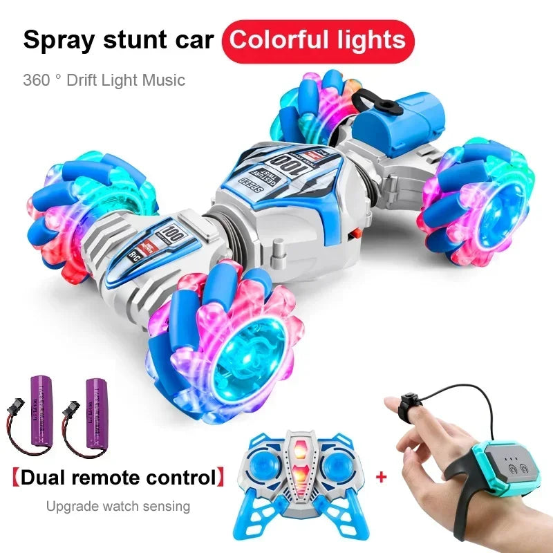 New Remote Control Car RC Gesture Sensing Stunt Car Drift Spray High Speed 360° Off Road Cars for Kids Boys Girls Gifts Auto Toy