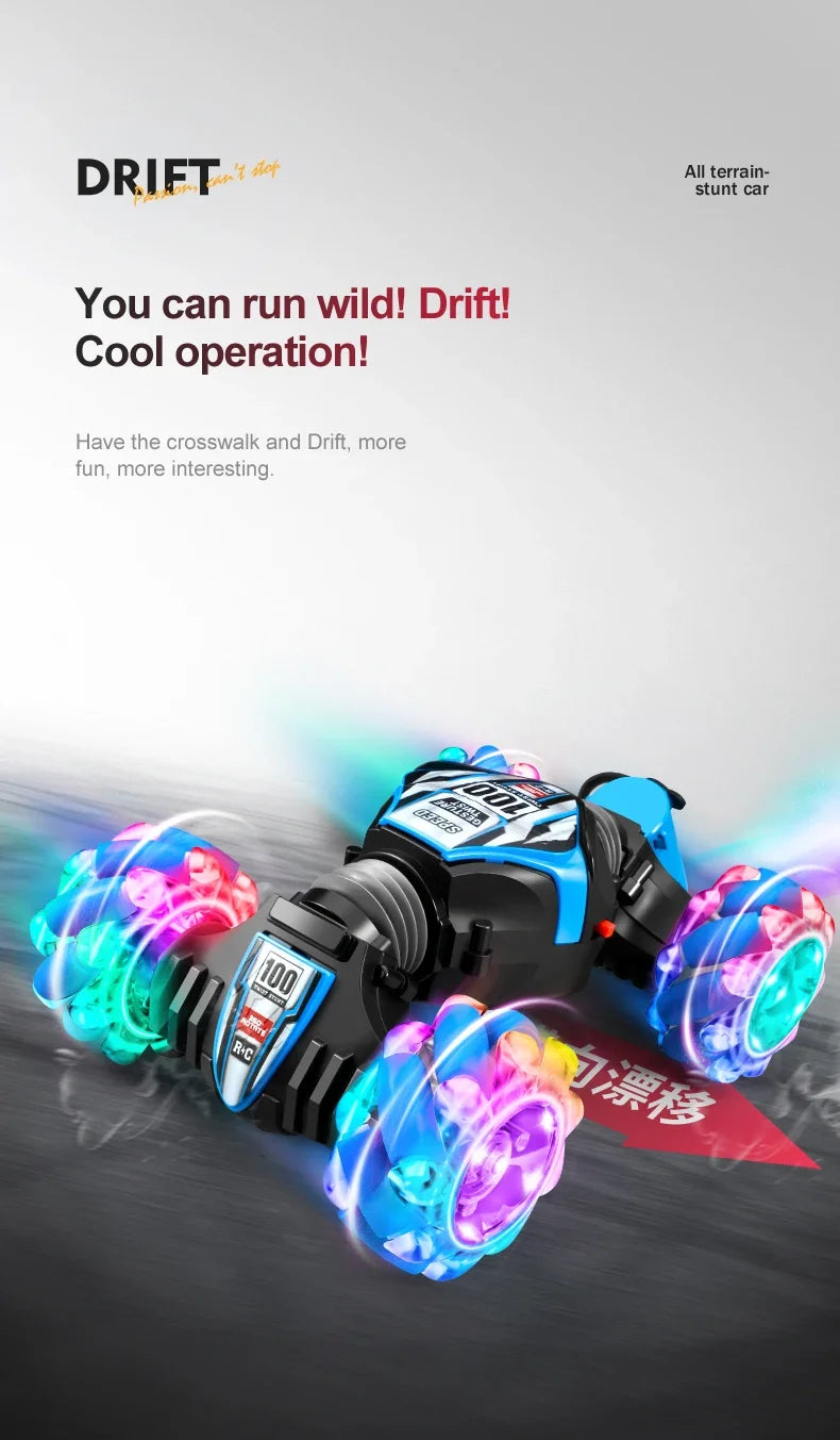 New Remote Control Car RC Gesture Sensing Stunt Car Drift Spray High Speed 360° Off Road Cars for Kids Boys Girls Gifts Auto Toy