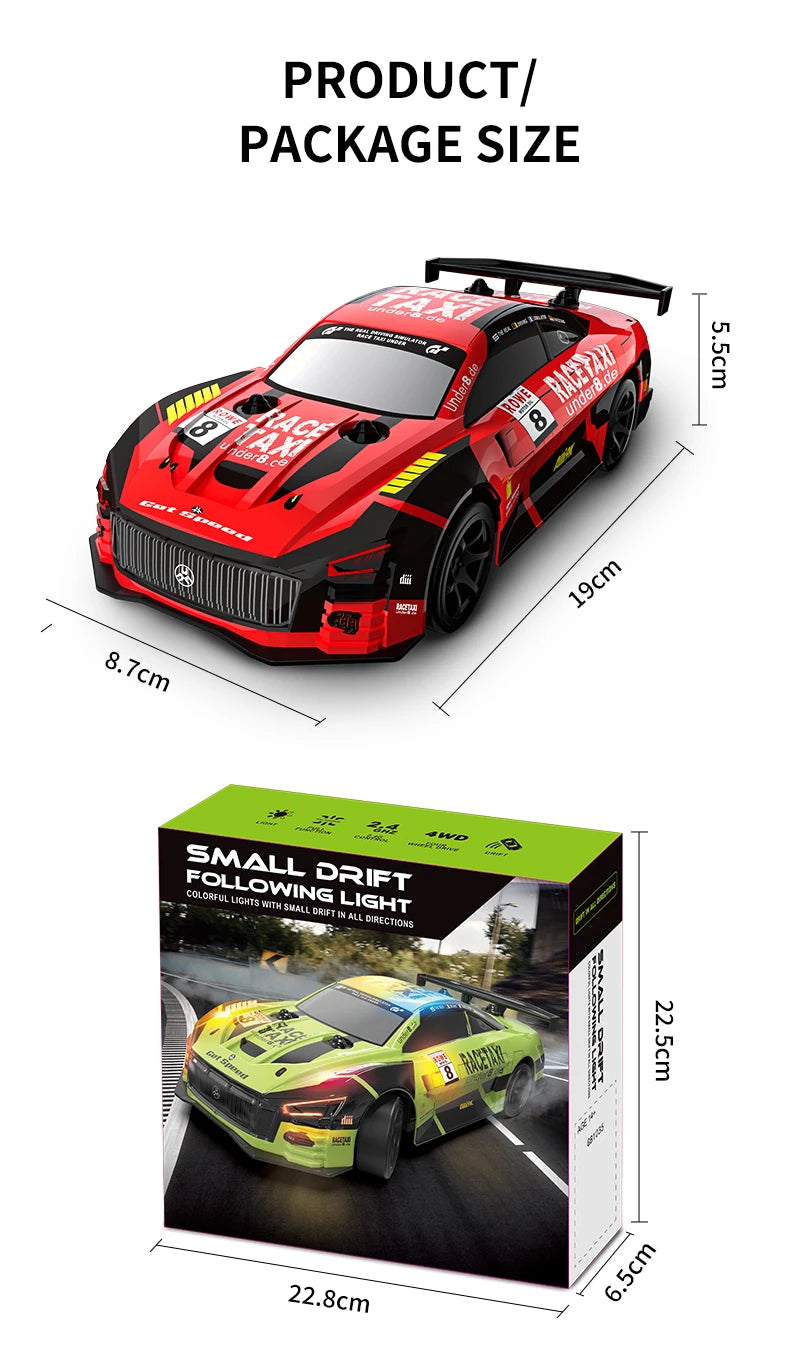 ﻿ JJRC Q165 2.4G RC Car Super GT RC Sport Racing Drift Car 1:18 Remote Control Module 4WD RTR Car Toys Children for Gifts