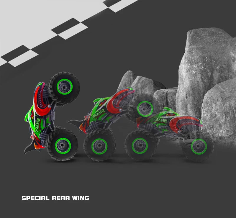 2.4G Remote Control Cars Monster Truck RC Car Electric Trucks Stunt Cars with Light Sound Spray Toys for Boys Kids Children Gift