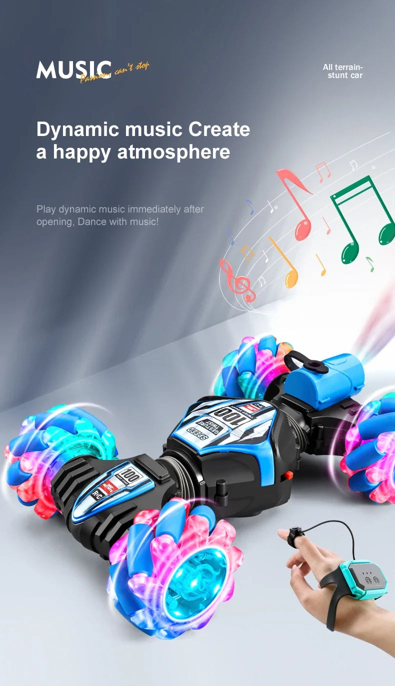 New Remote Control Car RC Gesture Sensing Stunt Car Drift Spray High Speed 360° Off Road Cars for Kids Boys Girls Gifts Auto Toy