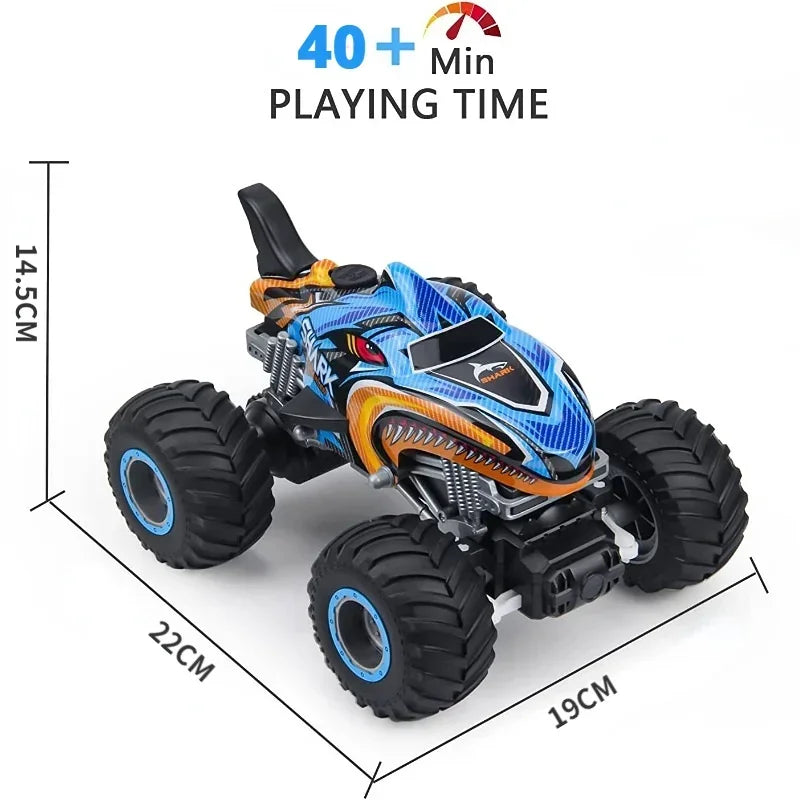 2.4G Remote Control Cars Monster Truck RC Car Electric Trucks Stunt Cars with Light Sound Spray Toys for Boys Kids Children Gift