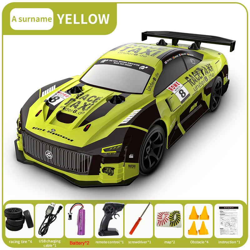 ﻿ JJRC Q165 2.4G RC Car Super GT RC Sport Racing Drift Car 1:18 Remote Control Module 4WD RTR Car Toys Children for Gifts