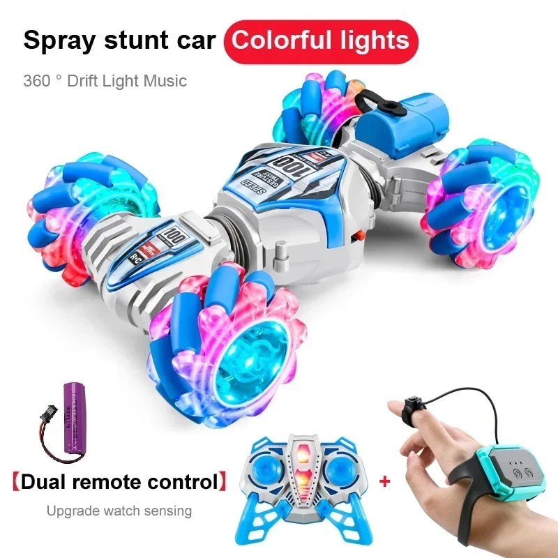 New Remote Control Car RC Gesture Sensing Stunt Car Drift Spray High Speed 360° Off Road Cars for Kids Boys Girls Gifts Auto Toy