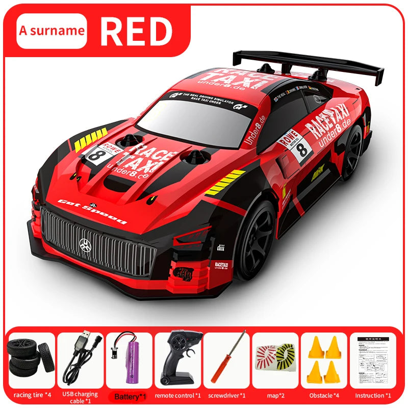 ﻿ JJRC Q165 2.4G RC Car Super GT RC Sport Racing Drift Car 1:18 Remote Control Module 4WD RTR Car Toys Children for Gifts