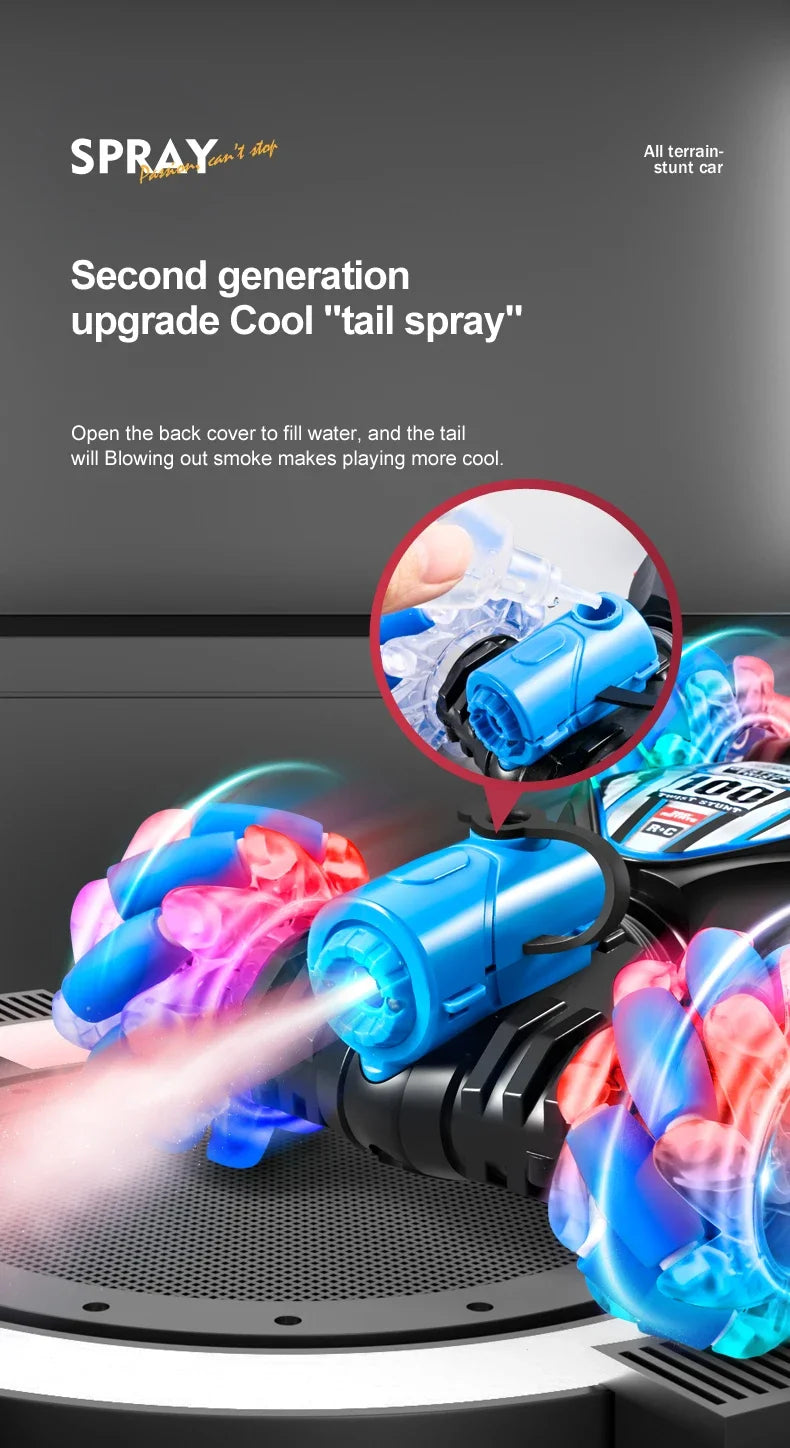 New Remote Control Car RC Gesture Sensing Stunt Car Drift Spray High Speed 360° Off Road Cars for Kids Boys Girls Gifts Auto Toy